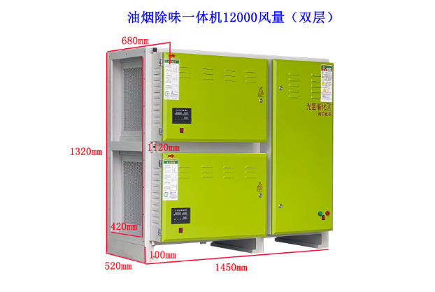 12000風量油煙凈化器一體機（雙層）